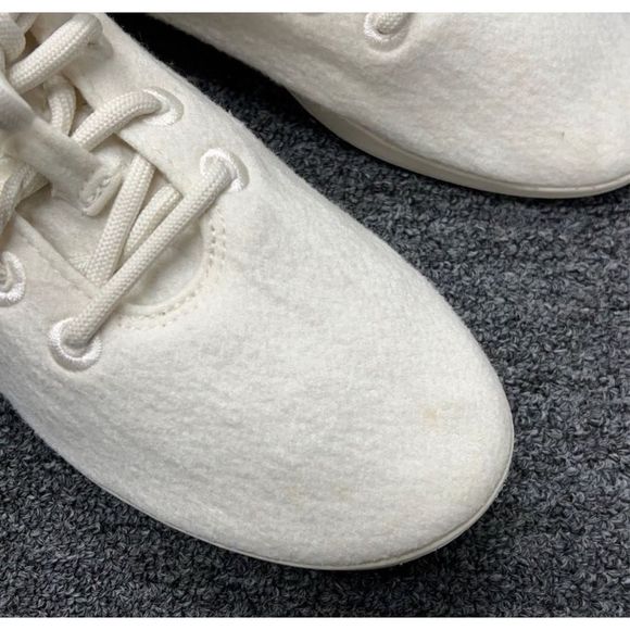 Allbirds Womens White Wool Runners Lace Up Low Top Sneaker Shoes Size 8 - Picture 5 of 7